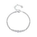 Sparkling Moissanite 18k Gold Plated 925 Silver Sterling Bracelet Adjustable Strand Bracelet for Women Engagement Fine Jewelry