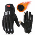 SUOMY Winter Motorcycle Gloves Men Women Touchscreen Windproof Outdoor Sport Warm Thermal Fleece Motorbike Cycling Racing Gloves