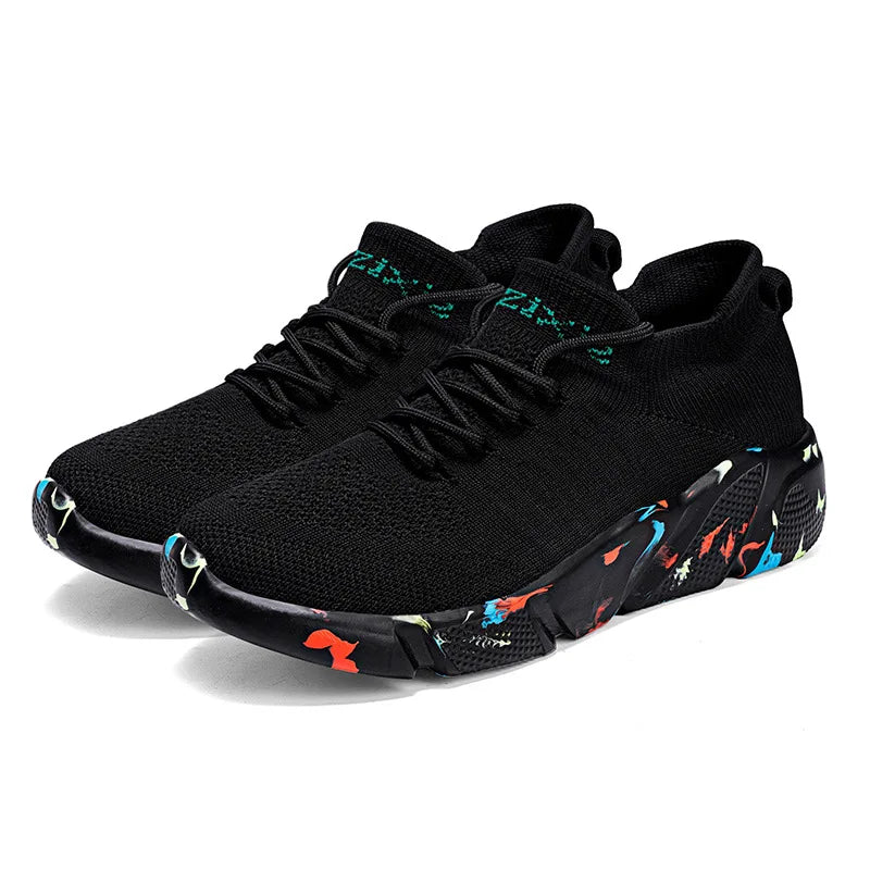 Women's New Solid Colour Mesh Breathable Running Shoes Comfortable Soft Bottom Ladies Sports Shoes Fashion Ladies Casual Shoes