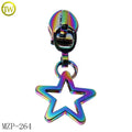 Fashion Star Shape Brand Zipper Pulls Design Wholesale Hollow logo Handbag Zipper Slider Tags for Shoes