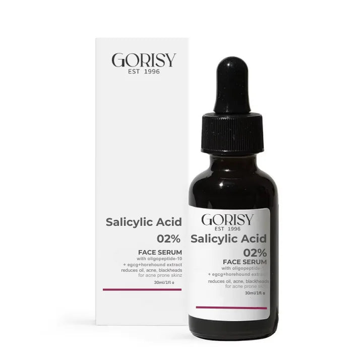 Custom 2% Salicylic Acid Serum 30ml Liquid Face Vitamin C Organic Vegan Anti-Aging Whitening Gold Stamping Reduces Excess Oil
