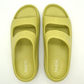 Women's Summer Open-Toe Platform Sandals Flat Anti-Slip EVA Slippers with Slip-On Closure for Spring Season