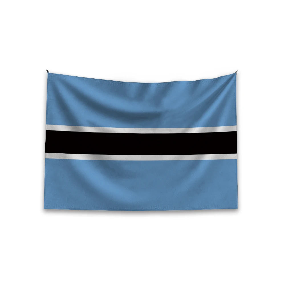 Promotional Product Wholesale Banderas De Paises Durable 3x5 ft 100%Polyester Custom Botswana Flag