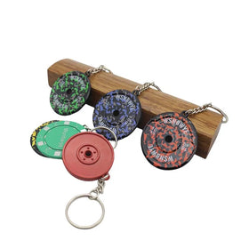 Bumper Plates Metal Crafts Marble Barbell DIY Sublimation Anime 3D llaveros CHAVEIRO 2.5kg Weight Plates Technogym Keychain