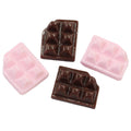 Cute Pink Brown Resin Chocolate Figurine 3D Miniatures Flatback Cabochon Embellishments Scrapbooking Diy Slime Charm Accessories