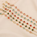 Wholesale Stainless Steel Chain Bracelet Fashion Gold Love Heart Bracelet Bangle