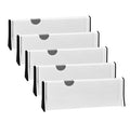 Adjustable Plastic 5Pack Drawer Dividers Expandable Dresser Separators for Clothes