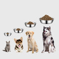 Wholesale Pet Dish Stainless Steel Dog Bowl Blank Durable Travel Portable Pet Dog Water Food Bowl Metal Stainless Steel Dog Bowl