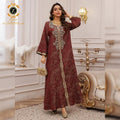 Zaynab Women Muslim Dress Elegant Chiffon Abaya Dress Islamic Clothing Chiffon Dubai Woman Beaded Ramadan Abaya