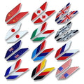 Wholesale Flags Car Emblem Badges Custom Hard Enamel Car Emblem Self Adhesive Metal Sticker