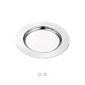 Bulk Metal Charger Plate Custom Logo Stainless Steel Silver Round Wedding Dinner Plate for Food