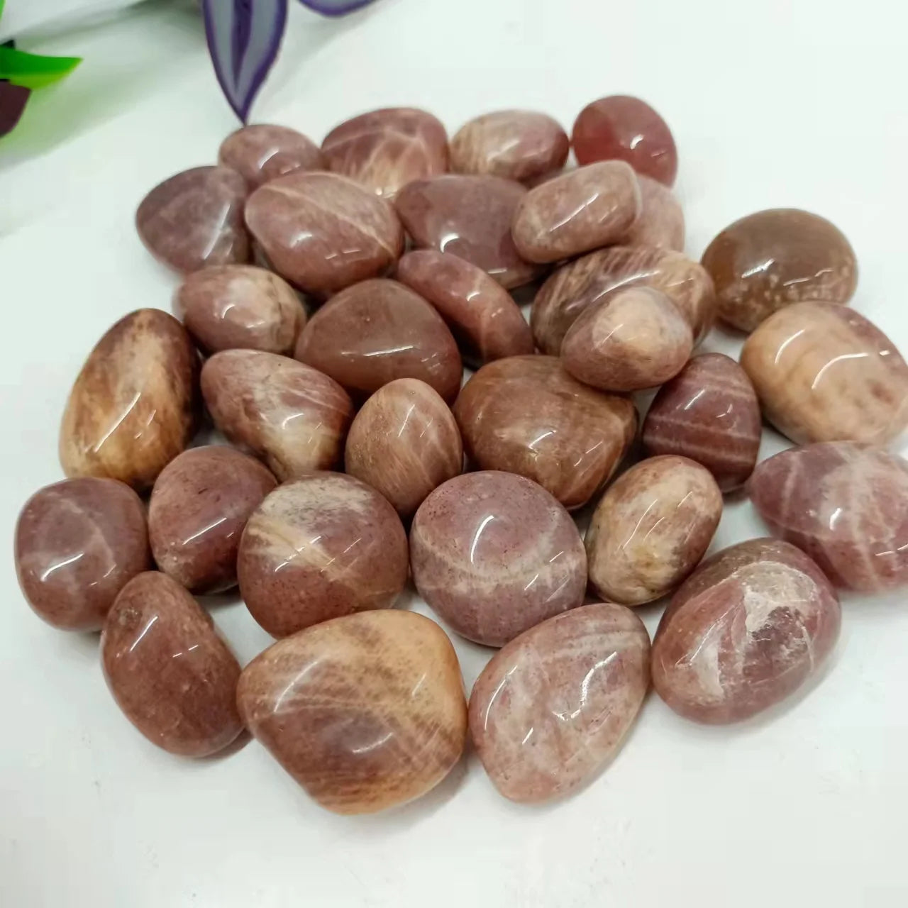 Wholesale  Polished Crystals Healing Pebble Stone High Quality Golden Sunstone Tumbled Gravel Gemstone for Decoration