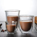Classical Fancy Heat Resistant Reusable Handmade Double Walled Coffee Glass Cup MegaBDM