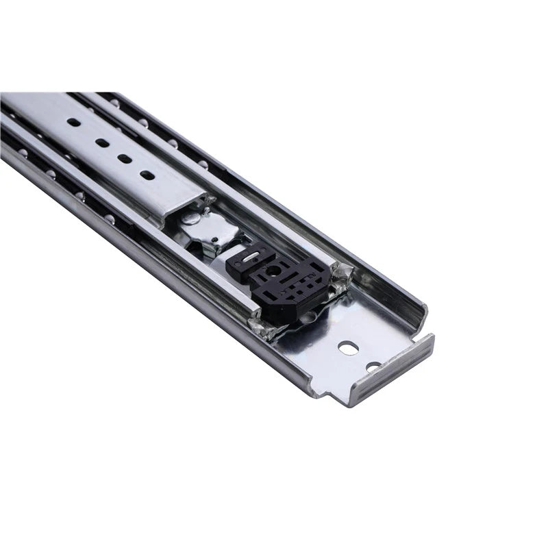 Heavy-Duty 3-Fold Full Extension Modern Drawer Slide Lock Soft Closing Ball Bearing Rail for Kitchen Gym Outdoor Bedroom Use