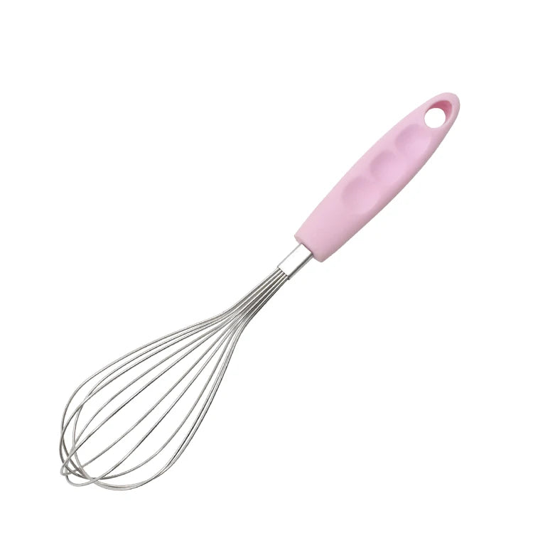Stainless Steel Egg Whisk Baking Accessory Durable Eco-Friendly Manual Mixer for Egg Whites & Double Cream Soft Peaks