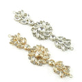 DIY Wedding Dress Decoration Horse Eye Flower 3D Glass Rhinestone Cup Chain Sew-On Technique with Loose Rhinestones for Brides