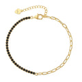 Nagosa Best Sale 18k Gold Vermeil 925 Sterling Silver Jewelry Cubic Zirconia Tennis Chain Bracelets