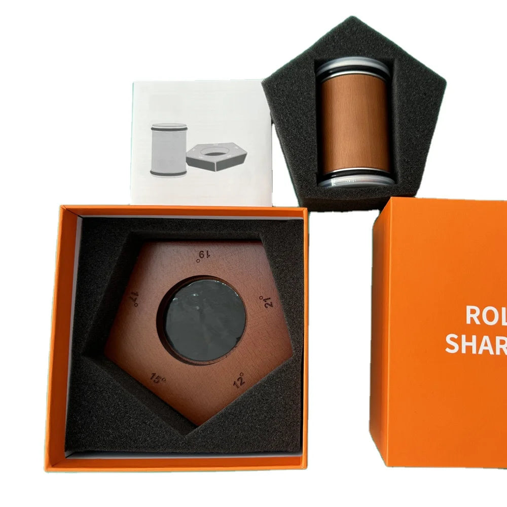 Premium Rolling Knife Sharpener 12/15/17/19/22 Degrees Knife Sharpener Tool Set with 5 Angle Sharpener