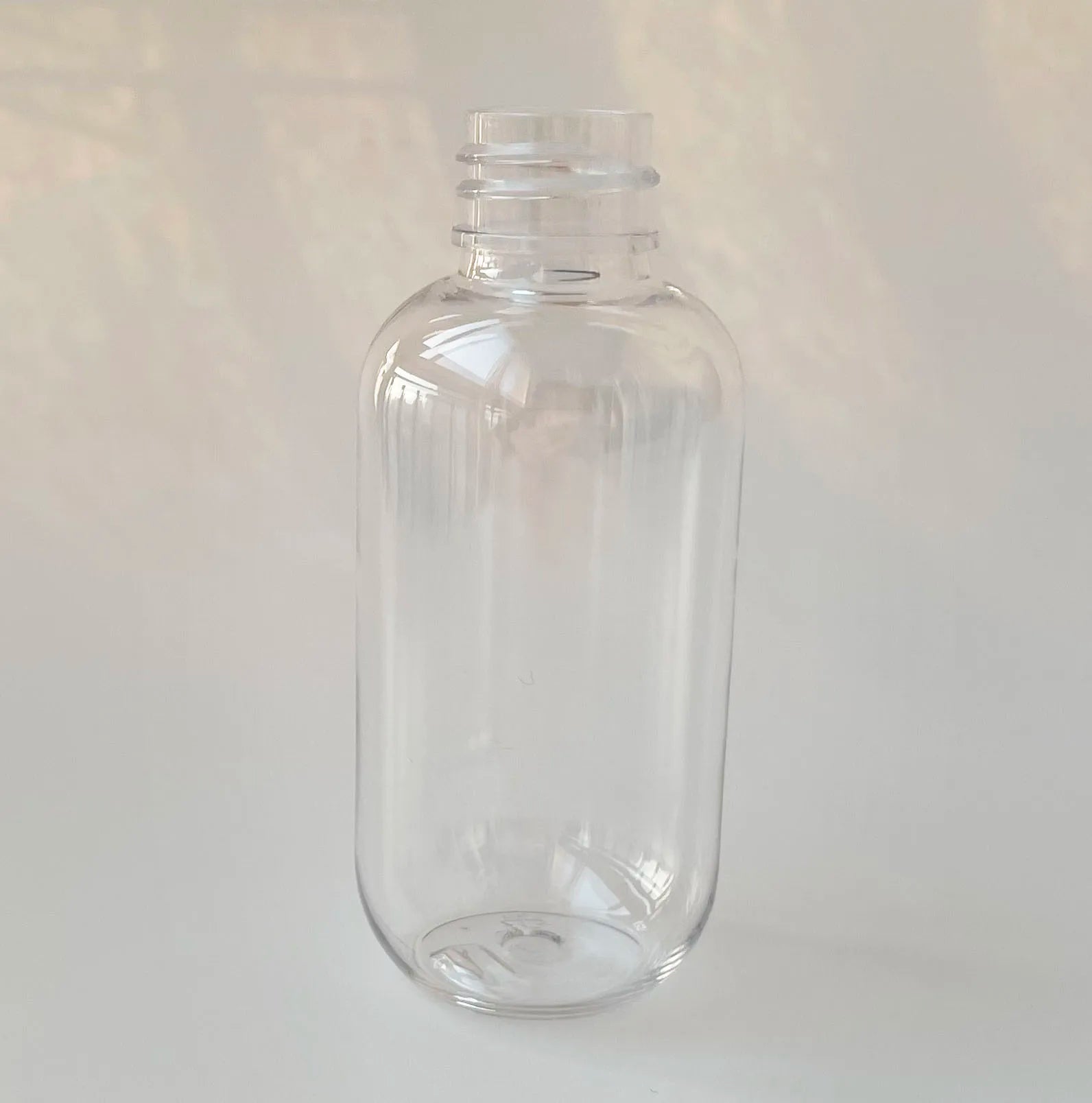 2 oz 60ml Clear PET Plastic Boston Round Bottles With 20-410 Caps