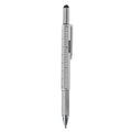6 in 1 Metal Multi Ball Pen Type Screwdriver Tool with Ruler Spirit Level Pen