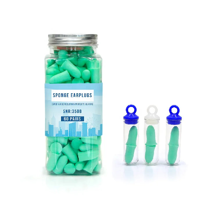 Noise Cancelling Women PU Foam Soft Earplugs Fashionable Soundproof Buy Earplug for Sleeping and Box Reusable Safety Ear Plugs