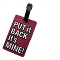 Wholesale Fashion Silicone Luggage Tag with English Letters PVC Soft Rubber Hang Tag for Travel Convenient Hanging Luggage Tag