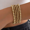 Merryshine Niche Design Beaded Stacked Bangles Pendant Sweet Cool Metal Style Fashion Bracelet