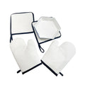 DIY Design Black Rim Oven Pad Customized Logo Microwave Oven Gloves Sublimation Blank Oven Mitts