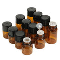 Wholesale 1Ml/2Ml/3Ml/5Ml Cosmetic Essential Oil Glass Bottle Amber Small Glass Bottles With Lid Sample Vial Custom