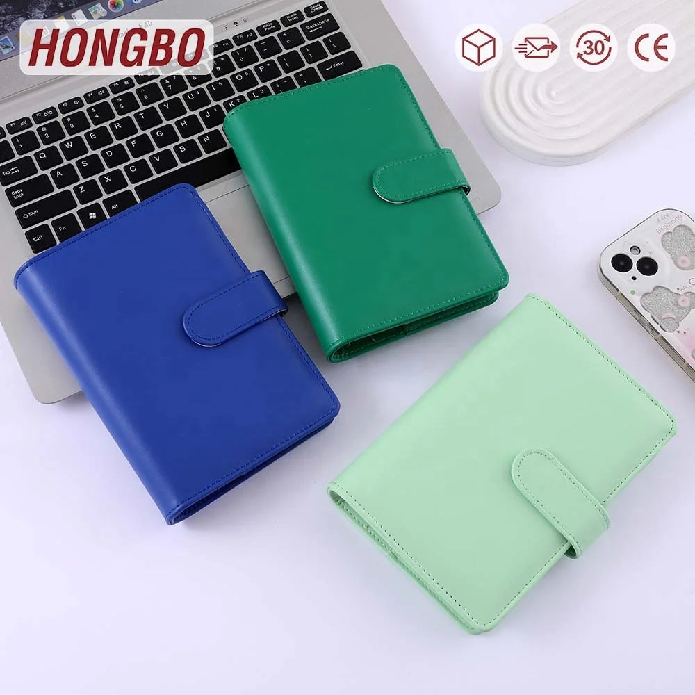 Hongbo New Release 11-Color A6 Spiral Binding Fabric Cover Budget Planner Binder with Cash Envelopes for Money Bill Organization