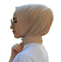 2022 New Designs Muslim Women Plain Jersey Instant Hijab Snap Button Hijabs Ready Head Scarf Turban