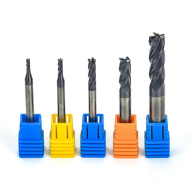 HRC 55 Coating 4 Flute Square End Mill Fresa Flat Milling Tools for Steel Face Milling Cutter EndMills