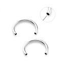 2025 Top Fashion Wholesale Titanium F136 Earrings Horseshoe Septum Ring Gold Plated Body Jewelry with Lip Pattern for Wedding