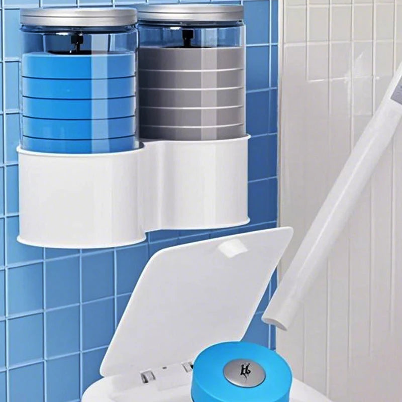 Realida Self Cleaning Toilet Brush Replaceable Head Self Wash Hygienic for Home Toilet Bathroom Cleaning Brush