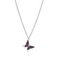Trend Unique Exquisite Mood Temperature Butterfly Necklace Color Change Emotion Feeling Changeable Women Kids Birthday Gift