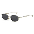 2026Retro Vintage Round Metal Shades Pilot Sport Style Shades Unisex Men Driving Alloy Outdoor Gold Frame Punk Oval Sunglasses