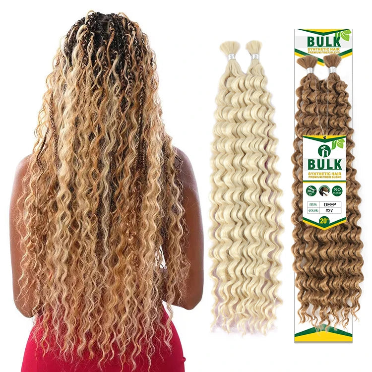 Julianna Wholesale Synthetic Hair Extension Deep Bulk for Boho Braiding