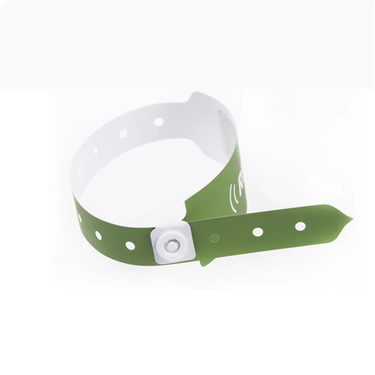 Custom Logo Disposable One-Off PVC Wristband Medical Waterproof Tag Bracelet for Festivals and Events Promotional Wristbands