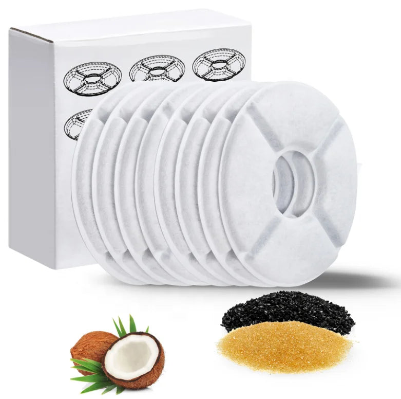 4/8/12/16Pack Cat Water Fountain Filters 3 Triple Filtration System Pet Fountain Filter Fit Replacement Fresh Removes Bad Odors