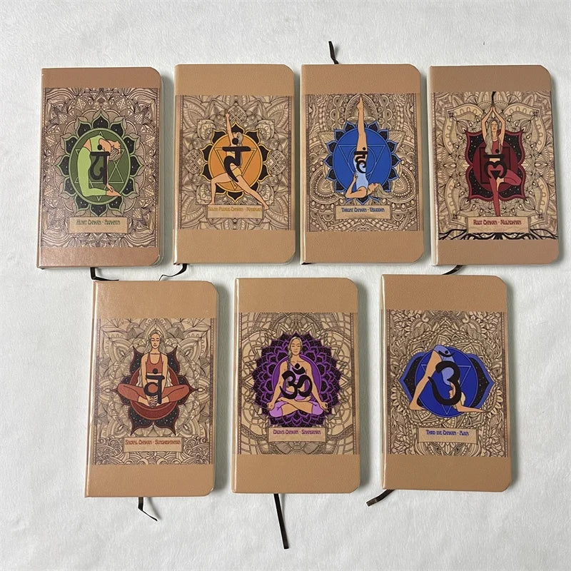 Wholesale Custom Logo Pattern Yoga Crystal Spiritual 7 Chakra Notebook
