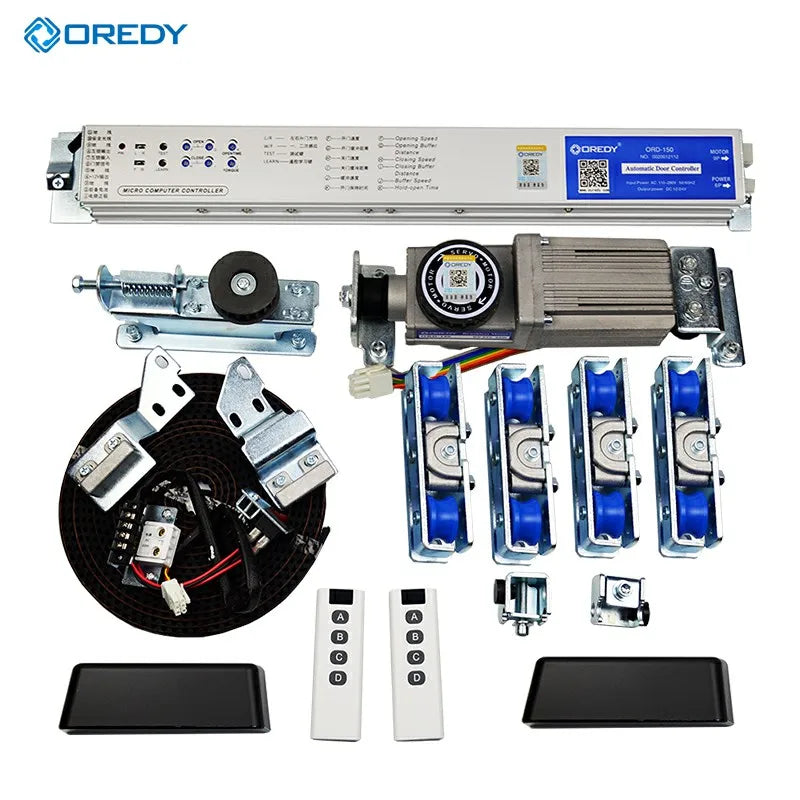 OREDY 150KG Sensor Automatic Sliding Door Controller Mechanism Hot Sale Modern Design with Remote Control