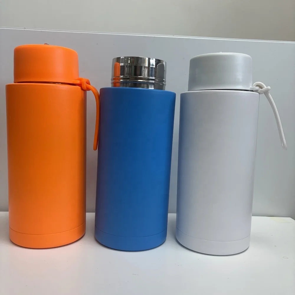 2025 New Bulk 1000 ml Flip Lid Straw New Best-selling Travel Tumbler Newest 304 Stainless Steel Adventure Sport with Straw