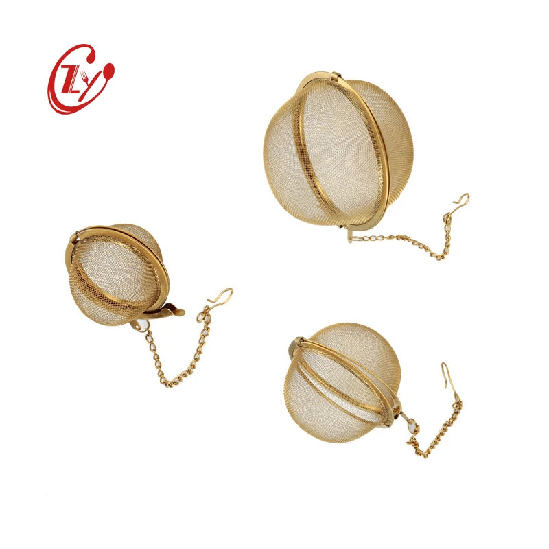 Wholesale Mesh Tea Filter Ball Food Grade Stainless Steel Tea Strainer