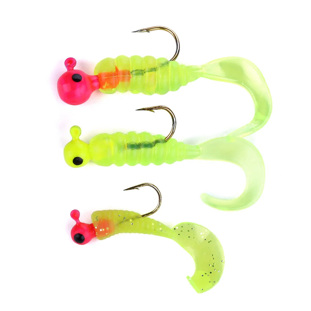 3.75G Pre Jig 7pcs/bag Soft Plastic Lure Fishing Lure Simulation Artificial Lifelike Soft Bait