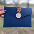 Unique Luxury Quinceanera Exhibition Invitation Paper Envelopes With Wax Seal for Invitations Acrylic Wedding Invitation Card