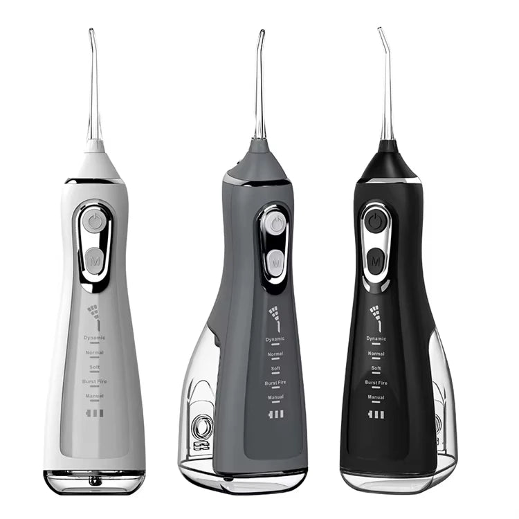 Oral Irrigator Manufacturer Dental Flosser 300ML Home Travel Portable Water Floss 4pcs Nozzle Oral Care Appliances Tooth Cleaner