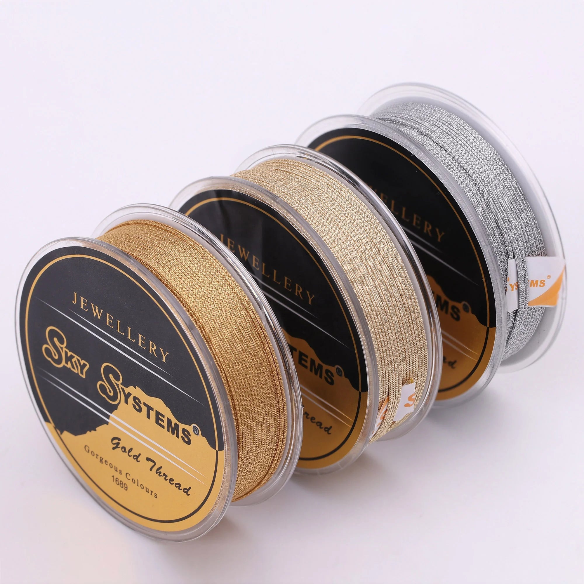 0.55mm 10meter Jewelry Thread Cord Polyester Rope Jewelry Accessories Braided Bracelet Necklace Material Gold Silver