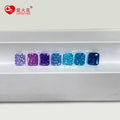 5a+ Ice Crushed Cut Radiant Cut Loose Cz Stone 4*6mm-12*16mm Purple Violet Color Cubic Zirconia
