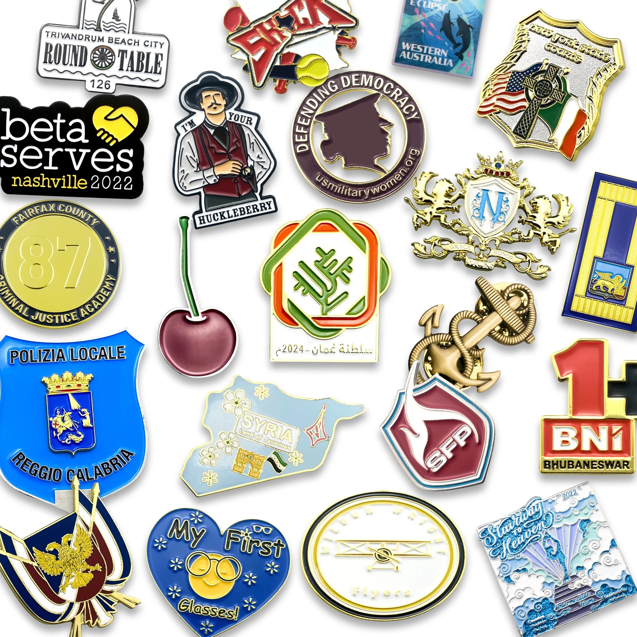 OEM Metal Crafts Manufacturer Lapel Pin Maker  Promotional Gifts Printed Custom Logo Soft Hard Enamel Metal Pin Cross