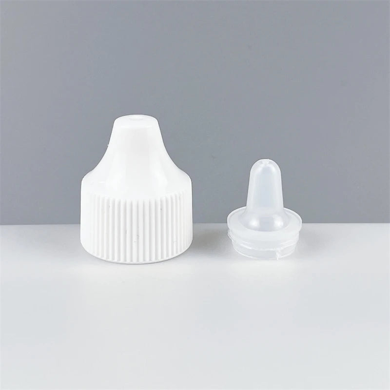 20mm Hot Sale Refillable Pet Ink Glue Bottle Squeeze Dropper Plastic Bottle with Nozzle Twist Pointed Cap with Plug